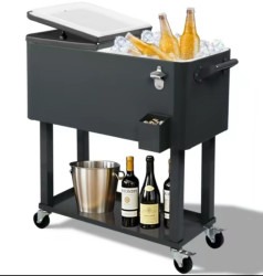 Winado 80Qt Rolling cooler Cart