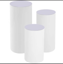 3 pcs Round cylinder Pedestal Stand